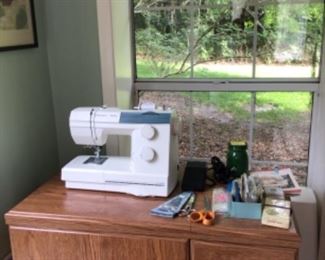 Sewing machine, notions, cabinet
