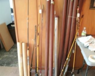 fishing poles &  holders