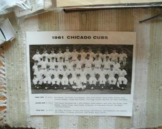 1961 chicago cubs picture with Ernie Banks