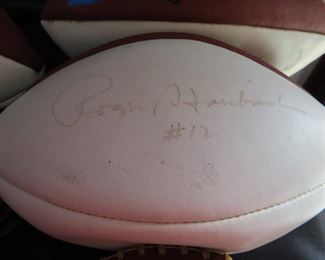Roger Staubach #12 Signed Football - Dallas Cowboys Quaterback 