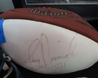 Jay Novacek #84 Signed Football - Dallas Cowboys