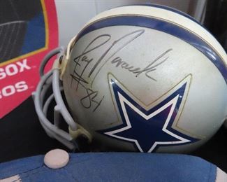 Jay Novacek #84 Mini Signed Helmet - Dallas Cowboys