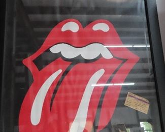 Rolling Stones Poster with Concert Ticket 2003