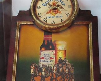 Vintage Budweiser Clock