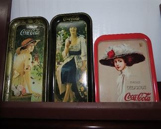 Vintage Coca Cola Trays