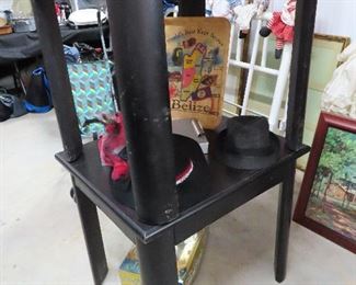 Pair Black Side Tables