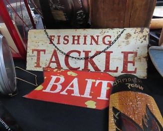 Fishing Tackle Bait Sign