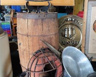 Wooden Autocar Sign - Vintage Baseball Helmet