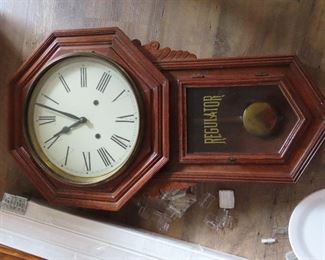 Antique Regulator Wall Clock