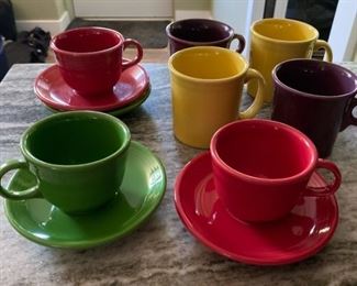 Fiesta Cups/Saucers 