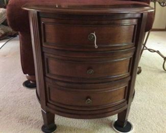 3-Drawer Chest in Excellent Condition.  Has a Glass Protective Top