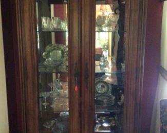 Gorgeous 7' Tall Lighted China Cabinet