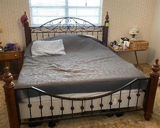 Bed frame (head/foot board) only. Mattress and boxspring not for sale!