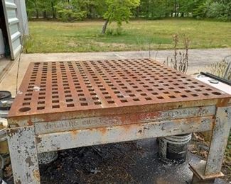 Welding table
5'x5'x28"
1 3/4" square holes