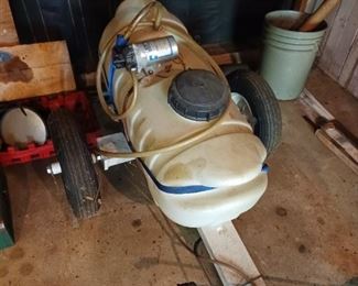 Tractor/mower sprayer