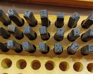 Letter press stamps
