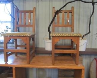 Vintage solid wood - mission southwest chairs