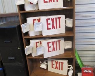 Commercial fire exit signs