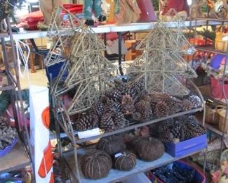 HUGE HOLIDAY SELECTION - Including Christmas, Halloween, Thanksgiving, etc. Also 5 beautiful metal folding bakers racks - won't last long!