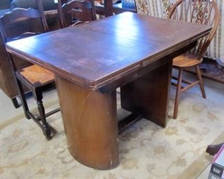 Antique ART DECO Extendable dining table - unique design.