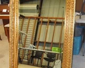Exquisite gold framed beveled mirror - 4 ft x 3ft+/-