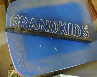 grandkids table sign