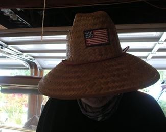 garden sun blocking straw hat