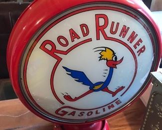 Road Runner Gas Globe (now wired as a light fixture) - $ 124.00