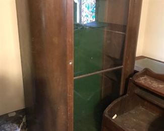 Antique Curved Display Case $ 348.00