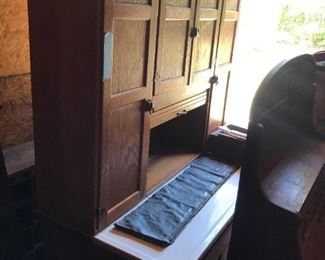 Antique Hoosier Cabinet $ 598.00