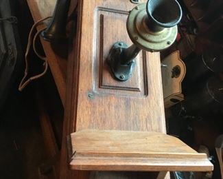 Antique Wall Telephone - $ 248.00