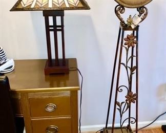 stained glass lamp is SOLD, modern decorative tall clock 