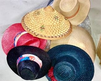 Women's hats including collectible Asian hat