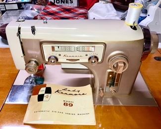 Lady Kenmore, Model 89 sewing machine in maple cabinet