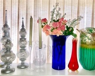 Glass decor, Art glass vases