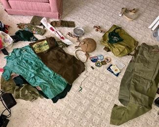 Nice selection of local Boy Scout and Girl Scout items, circa 1968-1971