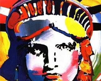 Auction Peter Max Liberty Head