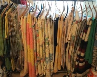 Lots of vintage quilts