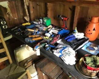 Tools and tons of stuff in BARN
