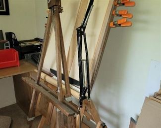 Drafting table and Easel