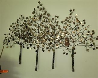 $125.00, MCM Tree Metal wall art