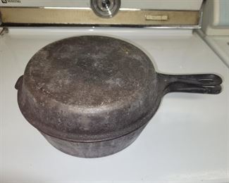 $40.00, Large Cast iron pots unmarked