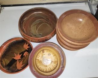 Vintage studio pottery signed