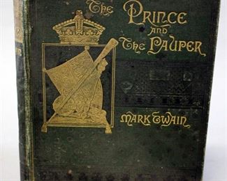 The Prince And The Pauper By Mark Twain, 1882, 1st Edition, 1st Printing, Illustrated