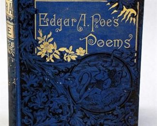 Poems Of Edgar Allan Poe, 1880s, Beautiful Fine Binding, Some Illustrations