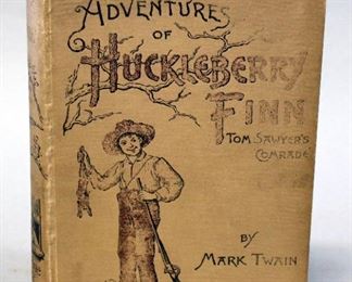 Adventures Of Huckleberry Finn By Mark Twain, 1892 Printing, Illustrated, Fine Binding