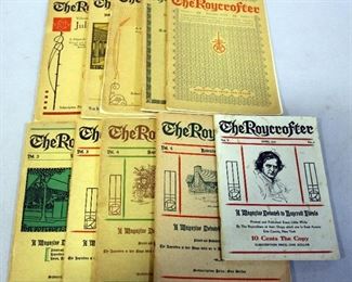 The Roycrofter Magazine, Early 1900s, Illustrated Booklets, Various Conditions, Qty 10, Roycroft Press