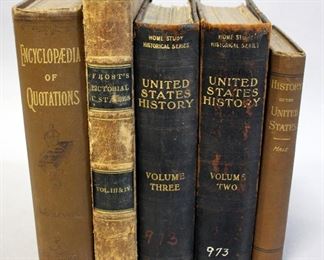 Roach And Fowler Vol 2 And 3, Frost Vol 3 And 4, And Edward Hale, And Encyclopedia Of Quotations, 1893