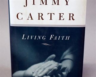 Living Faith By Jimmy Carter, 1996, 1st Edition, 1st Printing, In Dust Jacket, Signed
