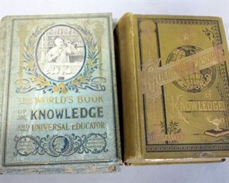 Golden Treasures, Book Of Knowledge, Illustrated, Qty 2